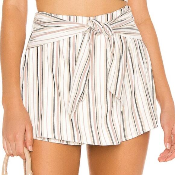 Privacy Please Perez Skort in Neutral Stripe NWOT Size Small - Picture 4 of 4